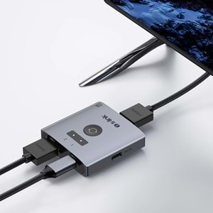 S-link SL-LU602 2 Port 4K 60HZ HDMI Çift Yönlü Switch