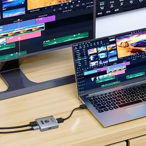 S-link SL-LU602 2 Port 4K 60HZ HDMI Çift Yönlü Switch