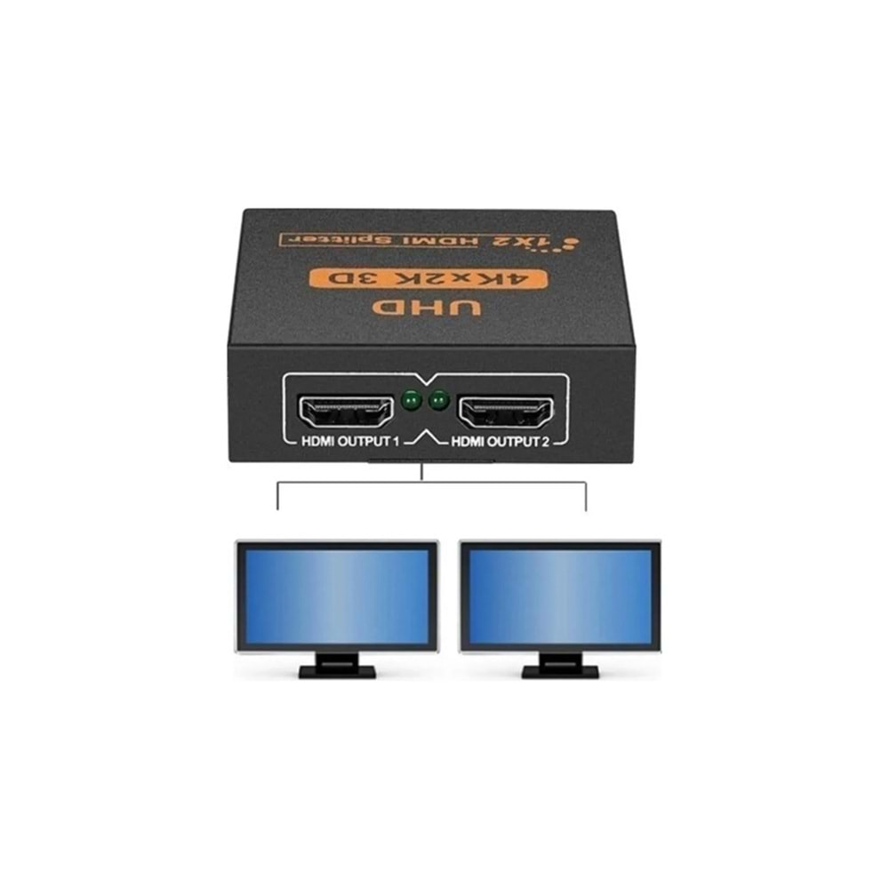 Taplin THS-102 2 Port Hdmi Çoğaltıcı 4K Hdmı Splitter 1 Giriş 2 Çıkış Hdmi Çoklayıcı