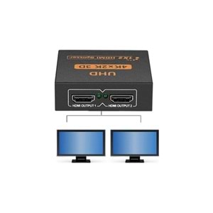 Taplin THS-102 2 Port Hdmi Çoğaltıcı 4K Hdmı Splitter 1 Giriş 2 Çıkış Hdmi Çoklayıcı