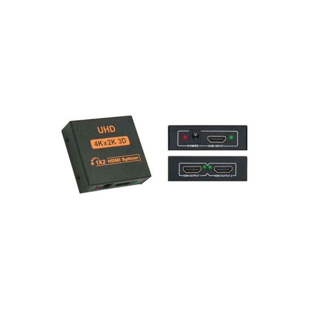 Taplin THS-102 2 Port Hdmi Çoğaltıcı 4K Hdmı Splitter 1 Giriş 2 Çıkış Hdmi Çoklayıcı