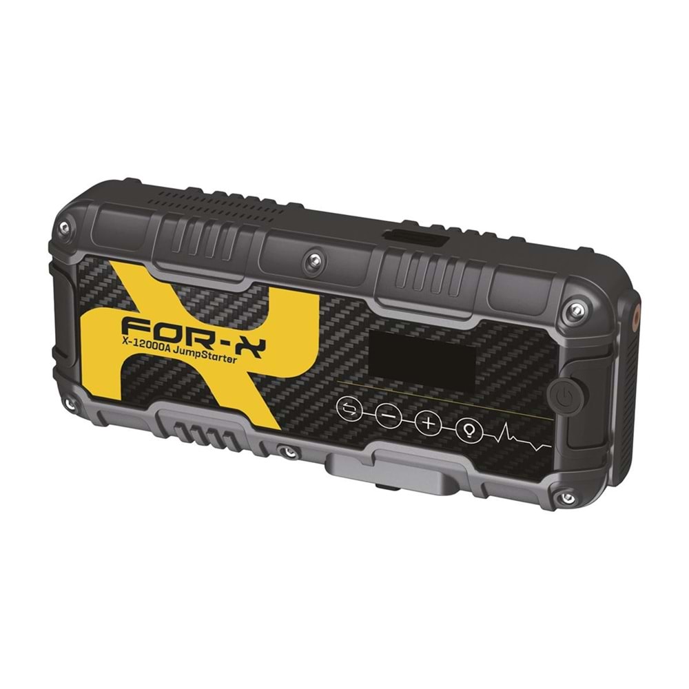 For-X X-12000A Powerbank Taşınabilir Şarjlı Jump Starter Lastik Şişirici Akü Takviyesi Şarj Seti