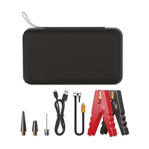 For-X X-12000A Powerbank Taşınabilir Şarjlı Jump Starter Lastik Şişirici Akü Takviyesi Şarj Seti