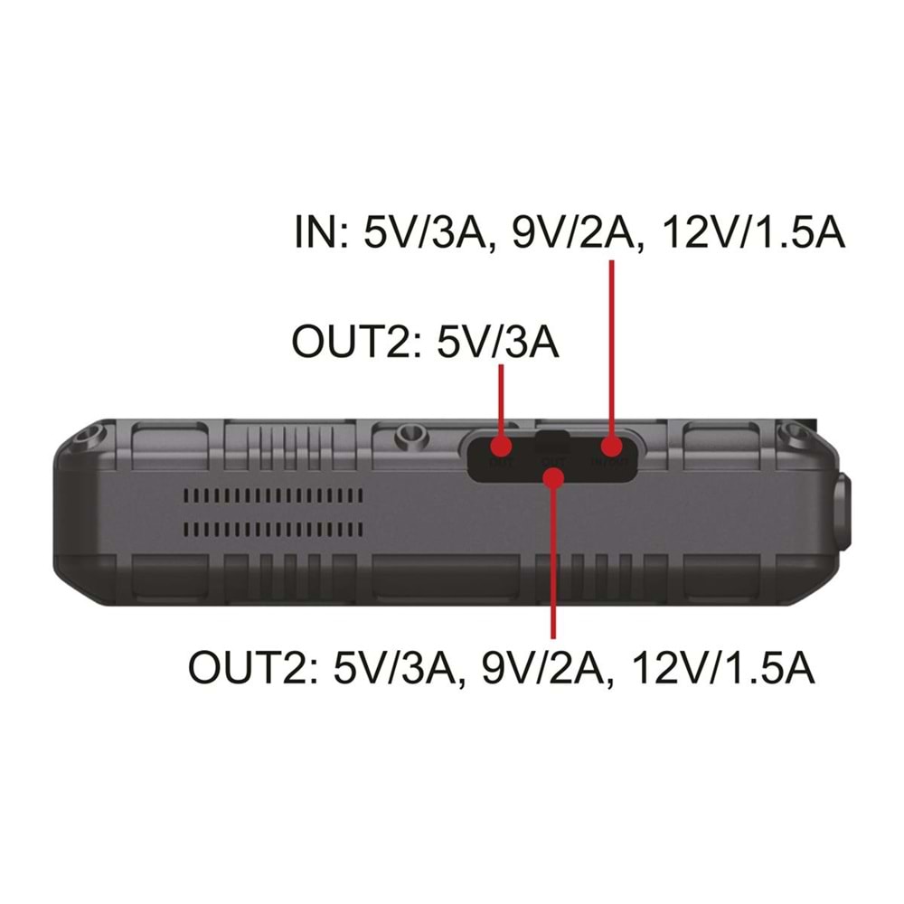 For-X X-12000A Powerbank Taşınabilir Şarjlı Jump Starter Lastik Şişirici Akü Takviyesi Şarj Seti