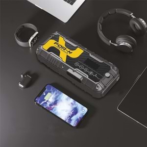 For-X X-12000A Powerbank Taşınabilir Şarjlı Jump Starter Lastik Şişirici Akü Takviyesi Şarj Seti