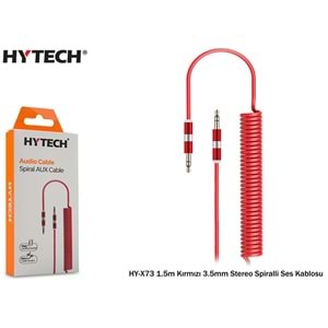 Hytech HY-X73 1.5mt 3.5mm Stereo Spiralli Ses Kablosu