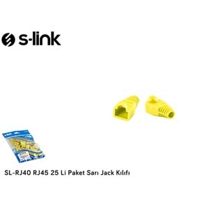 S-link SL-RJ40 RJ45 25 Li Paket Beyaz Jack Kılıfı