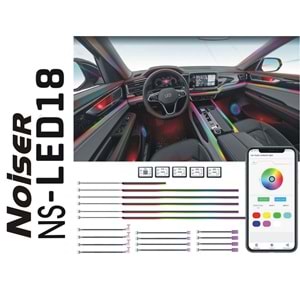 Noiser NS-LED18 1+18 128 Rbg Renk App Kontrol