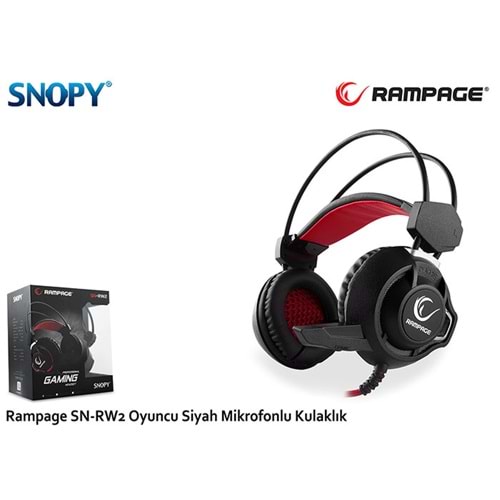 Rampage SN-RW2 CALIBRE Siyah Oyuncu Mikrofonlu Kulaklık